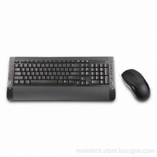 Wired Multimedia Keyboard and Wired Optical Mouse Combo, Supports Multiple Languages